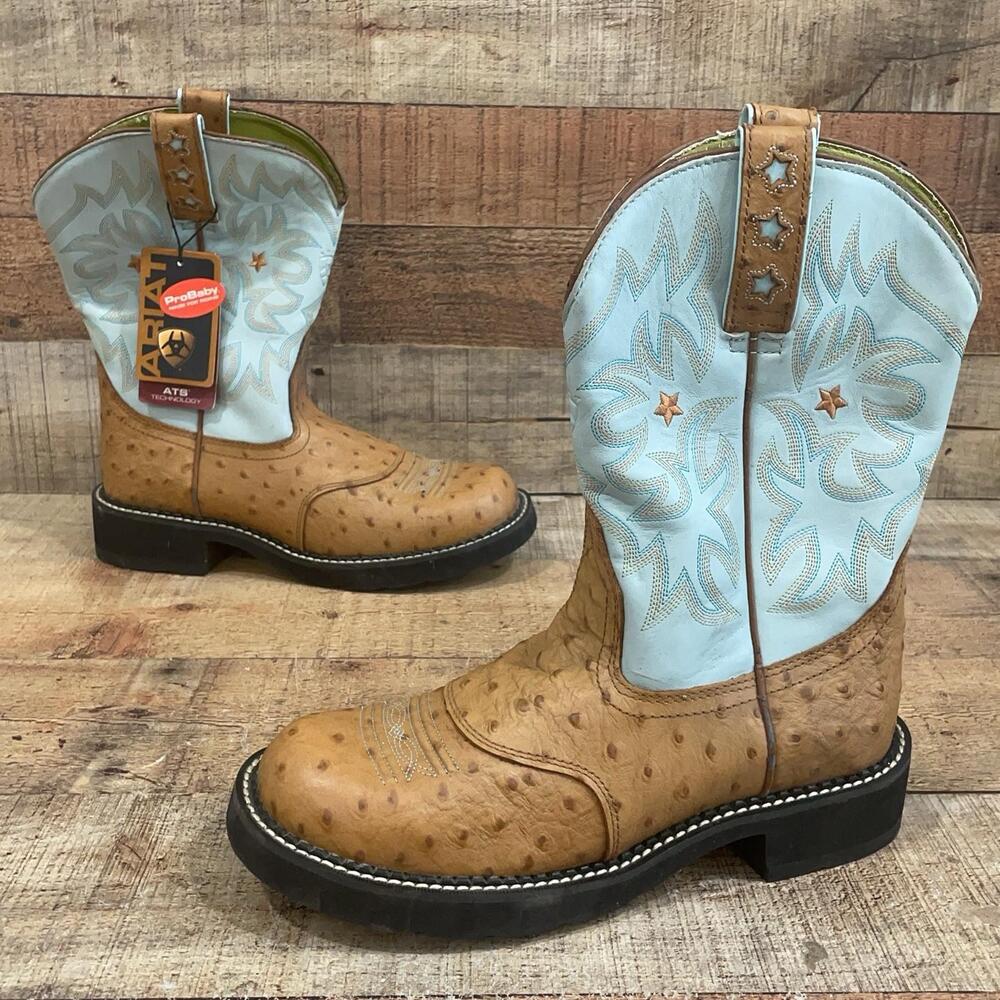 Ariat 16729 Probaby Boots Womens Size 10 B Brown Leather Western Cowboy